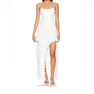 Amanda Uprichard Magnolia Dress in Ivory